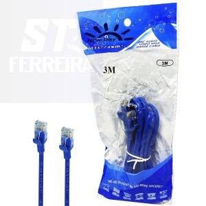 CABO DE REDE 3 METROS RJ45 CRIMPADO (N211)