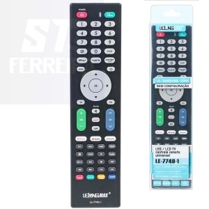 CONTROLE REMOTO UNIVERSAL TV SMART / LED / LCD / NETFLIX / YOUTUBE (LE-7740-1)