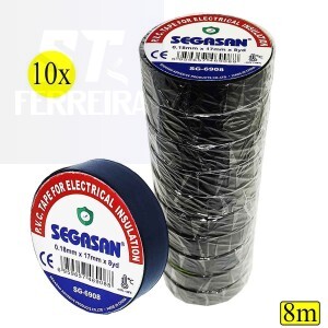 FITA ISOLANTE 8m 10 UNIDADES (ATF-2581)