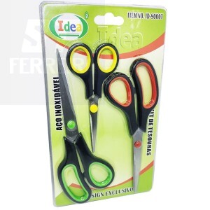 TESOURA KIT COM 3 PEÇAS (ID-8000T)