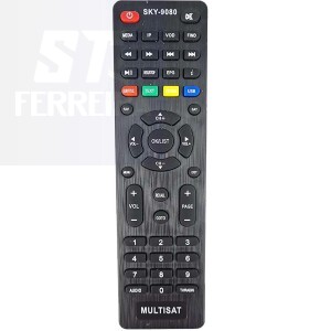 CONTROLE REMOTO RECEPTOR MULTISAT (SKY-9080)